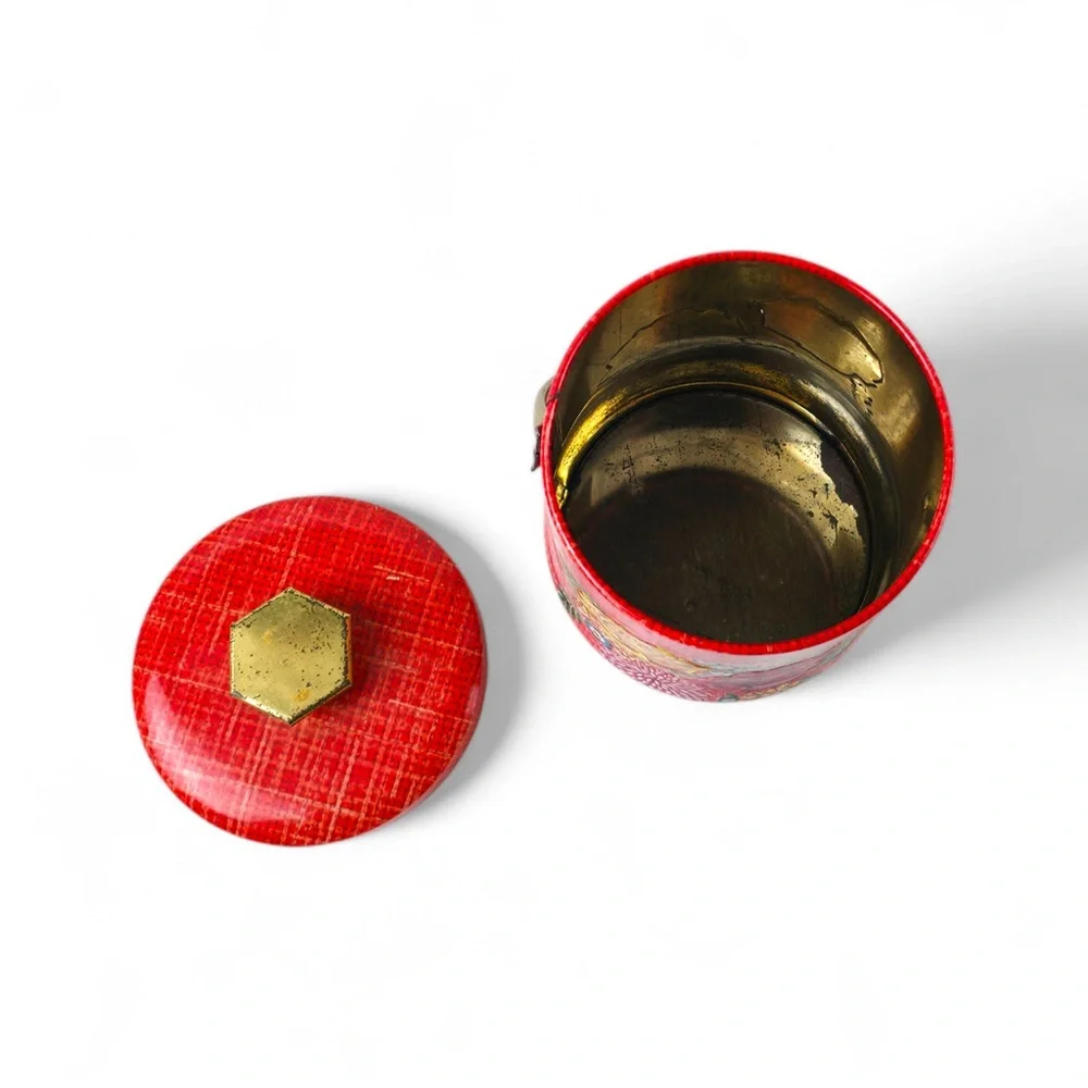 Vintage Murray-Allen "Canvas Rose" Confectionery Tin – Made in England - Picture 4 of 5